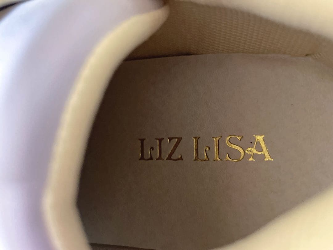 新品 LIZ LISAリボン付き厚底スニーカー ライトピンク L