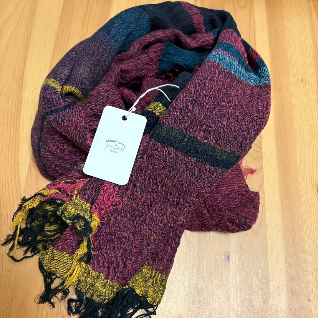 tamaki niime ビッグストール　玉木新目　マフラー