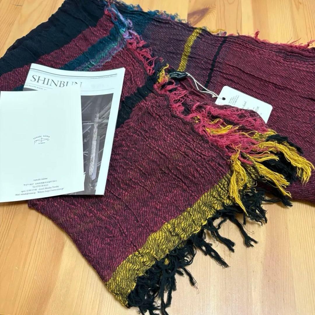 tamaki niime ビッグストール　玉木新目　マフラー