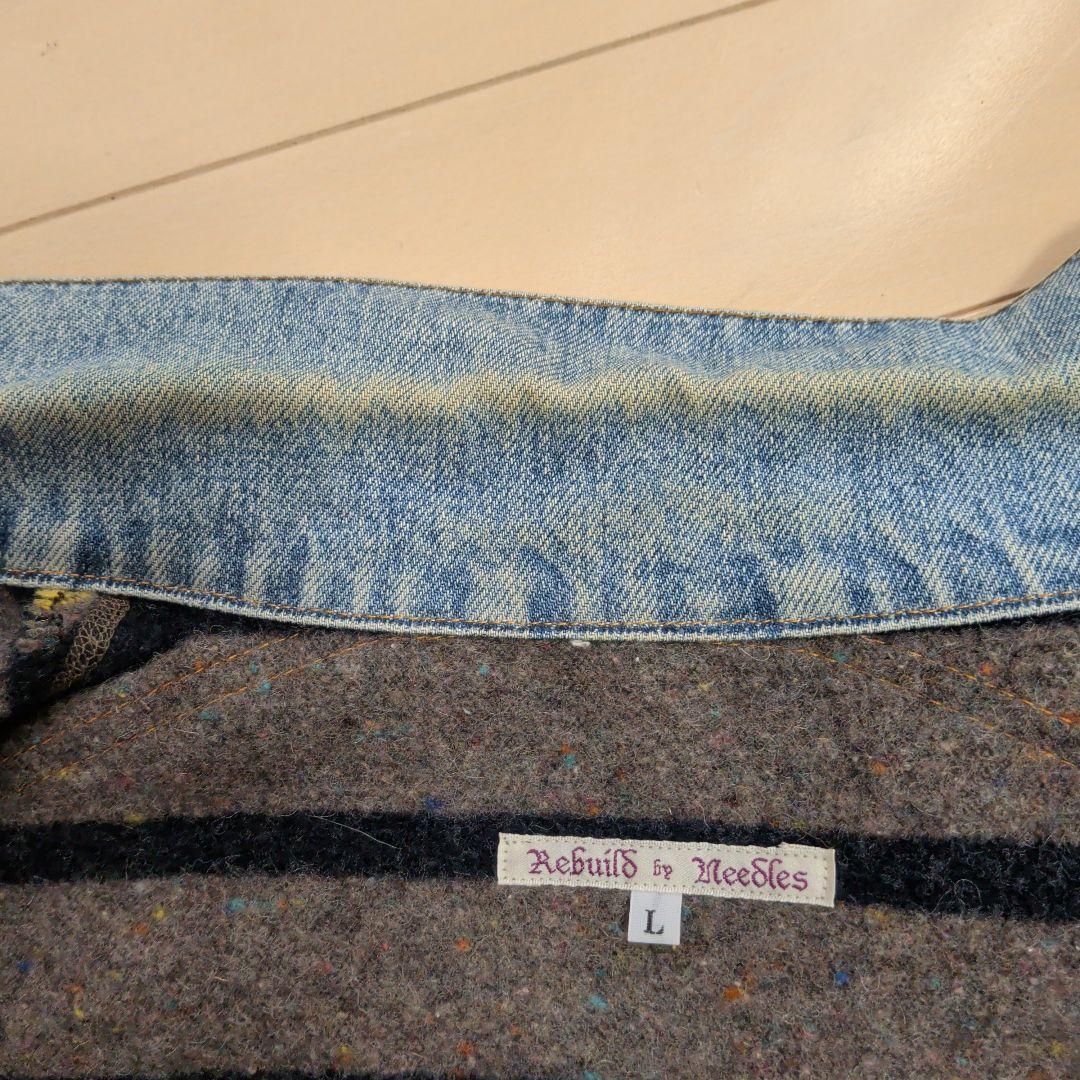 Rebuild by Needles パッチワークデニムジャケット L