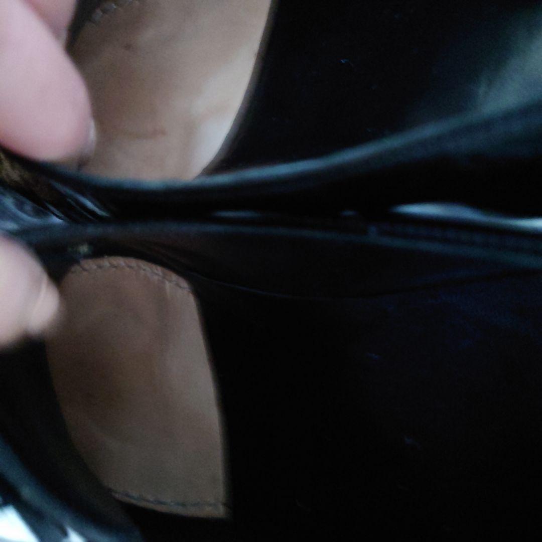 セリーヌ39（25.5）レオパードハラコポニーヘア切替パテントレザーシューズ