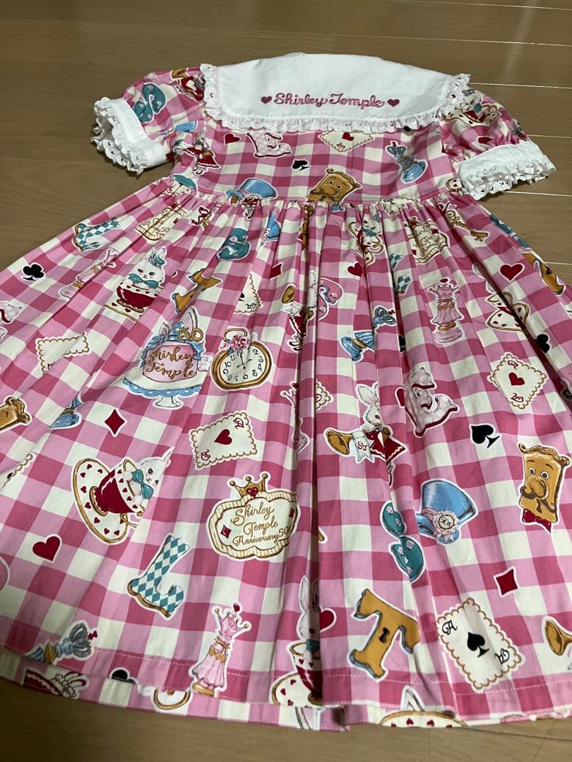 シャーリーテンプル　アリスモチーフワンピース　　 130㎝