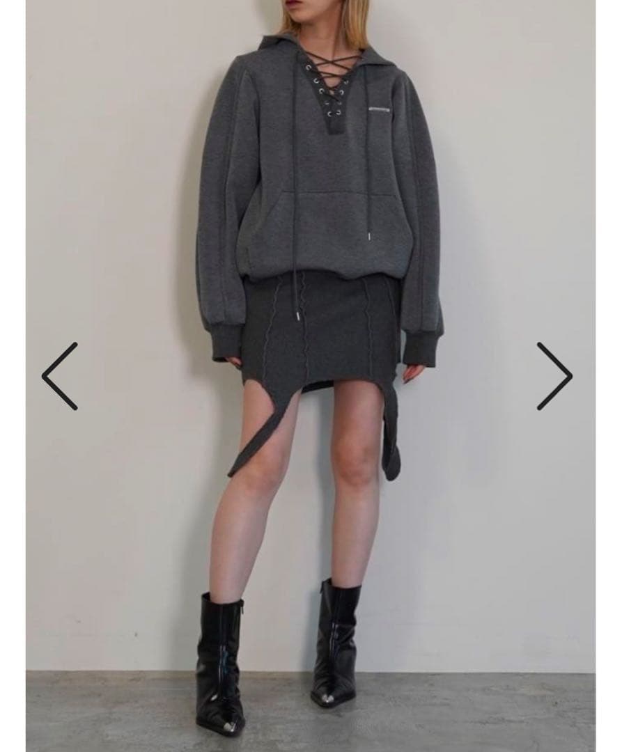 トップス PRANK PROJECT 2WAY Hoodie Mini Dress