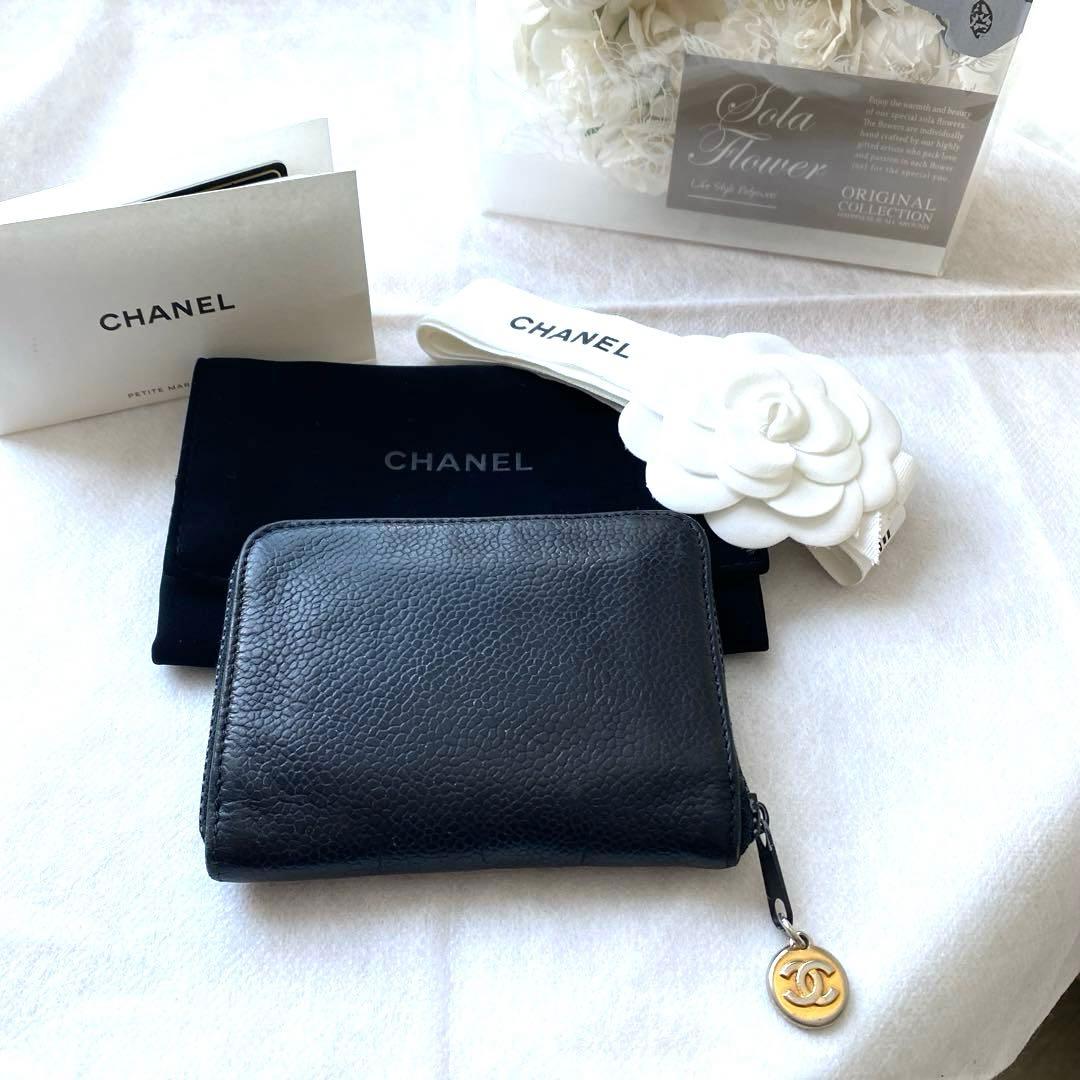 shun　CHANEL シャネル　キーケース　キャビアスキン ココマーク