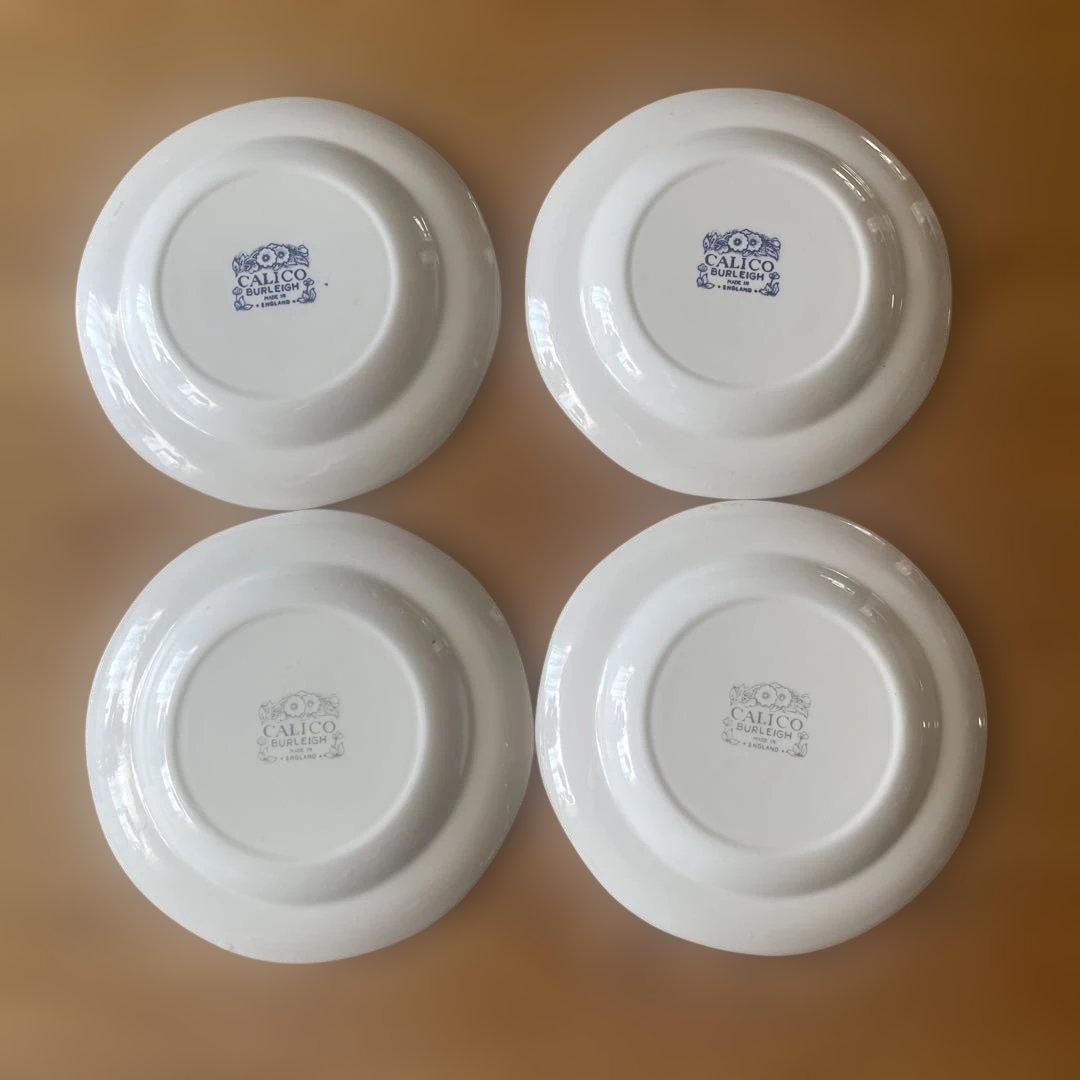 BURLEIGH / CALICO / キャリコ /プレート 4枚セット19cm