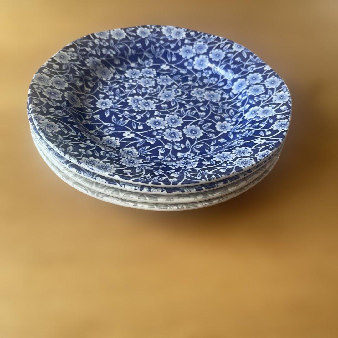 BURLEIGH / CALICO / キャリコ /プレート 4枚セット19cm