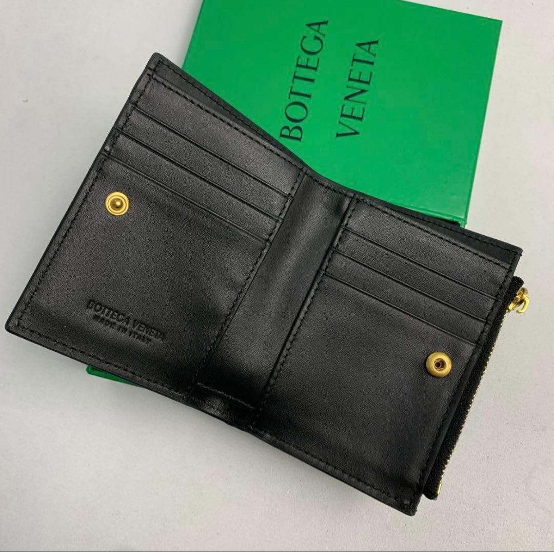 Bottega Veneta ブラック 二つ折り財布