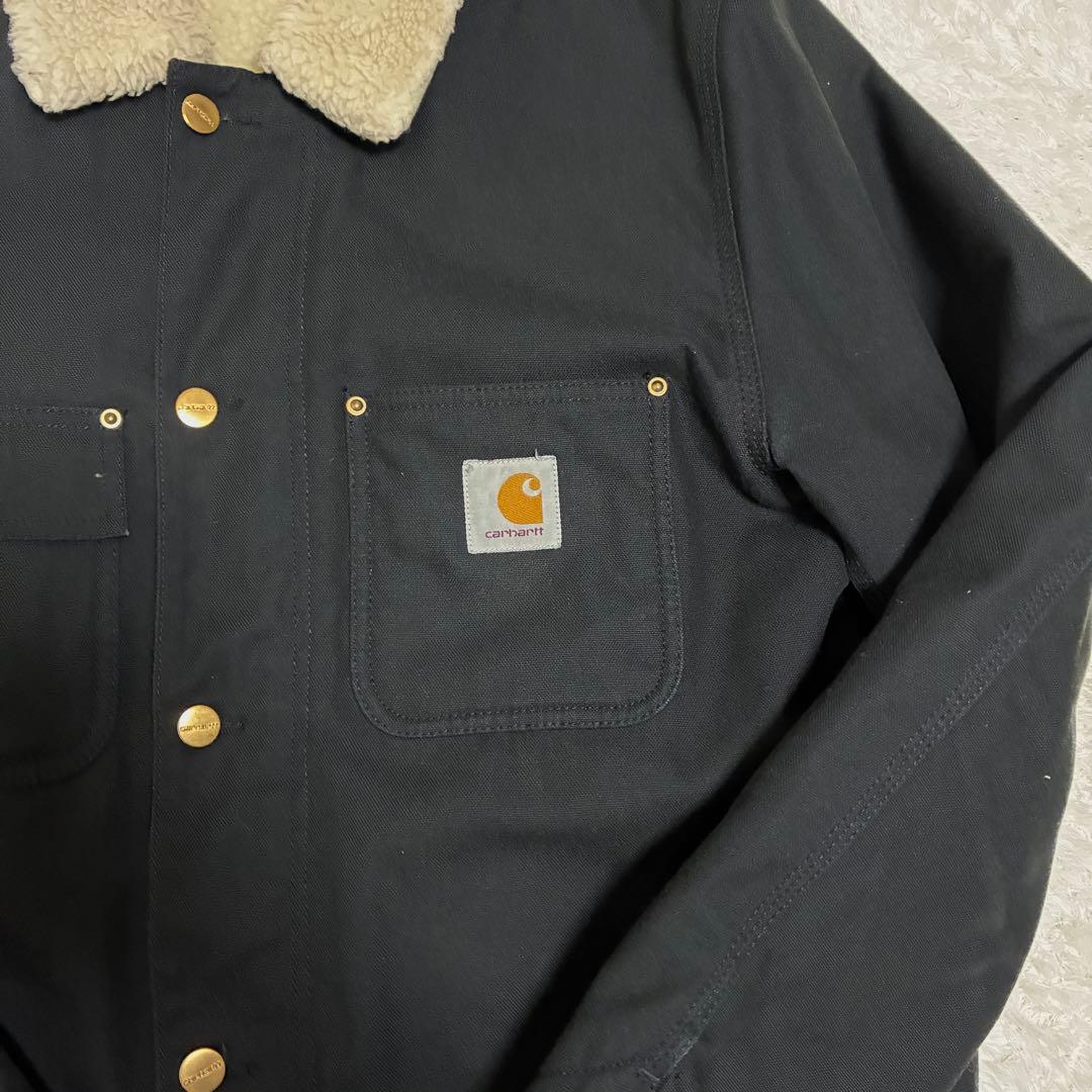 【NBW】カーハートWIP★裏地ボアジャケット　カバーオール　人気サイズL