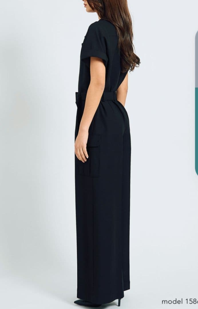 週末限定お値下げ　ボーダーズアットバルコニー オープンカラージャンプスーツ 38