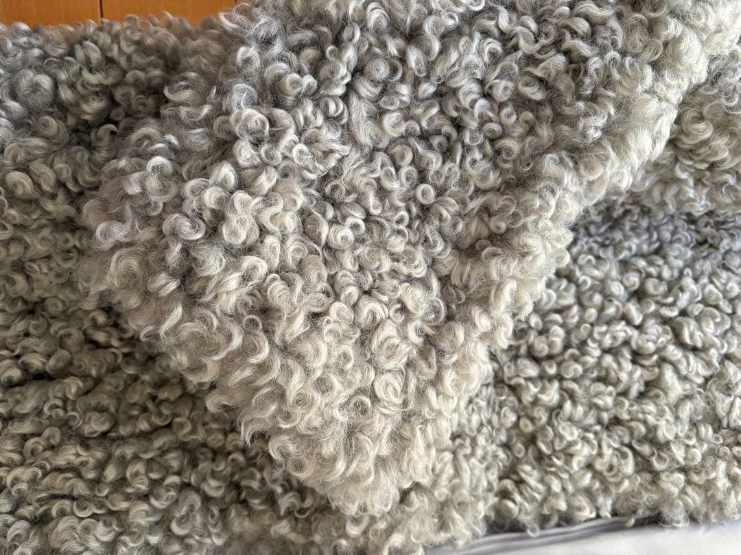 新品未使用ZARA ロングブークレコートボア プードルグレー