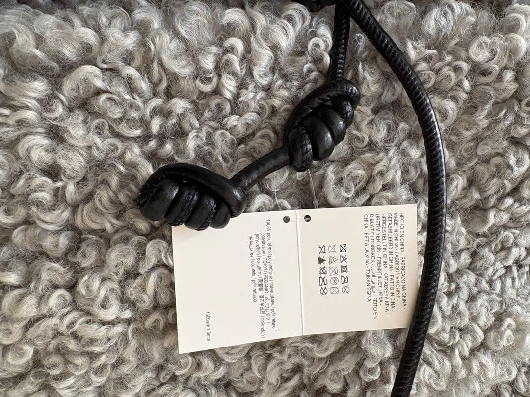 新品未使用ZARA ロングブークレコートボア プードルグレー