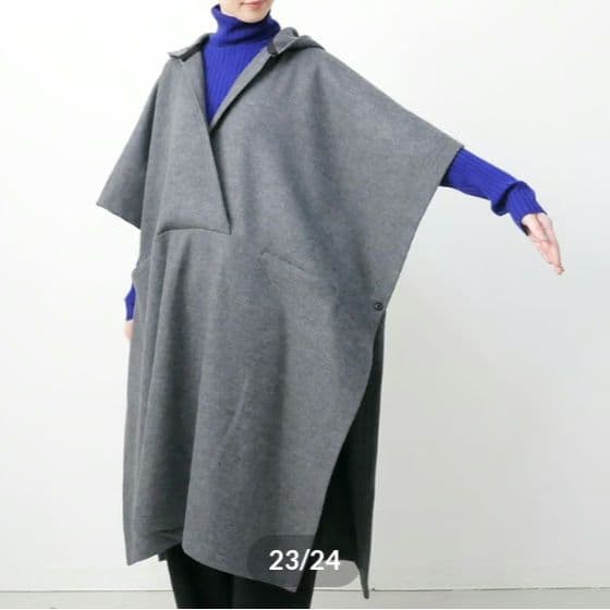 【専用】SH-HIRAI スーヒライ　ウールジャージーポンチョ　38 М