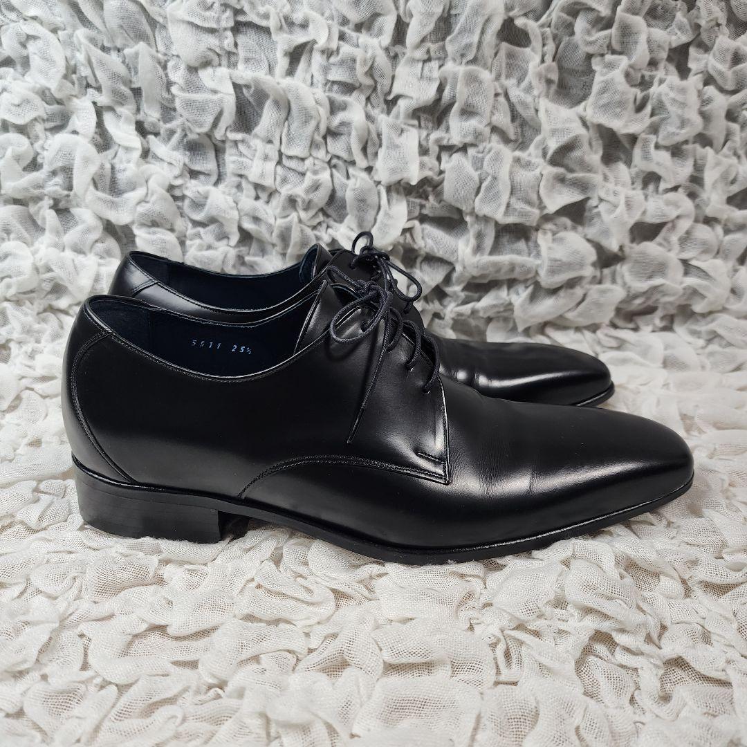 むぎ＊美品 ベニル プレーントゥ レザー シューズ 6㎝ヒールアップ