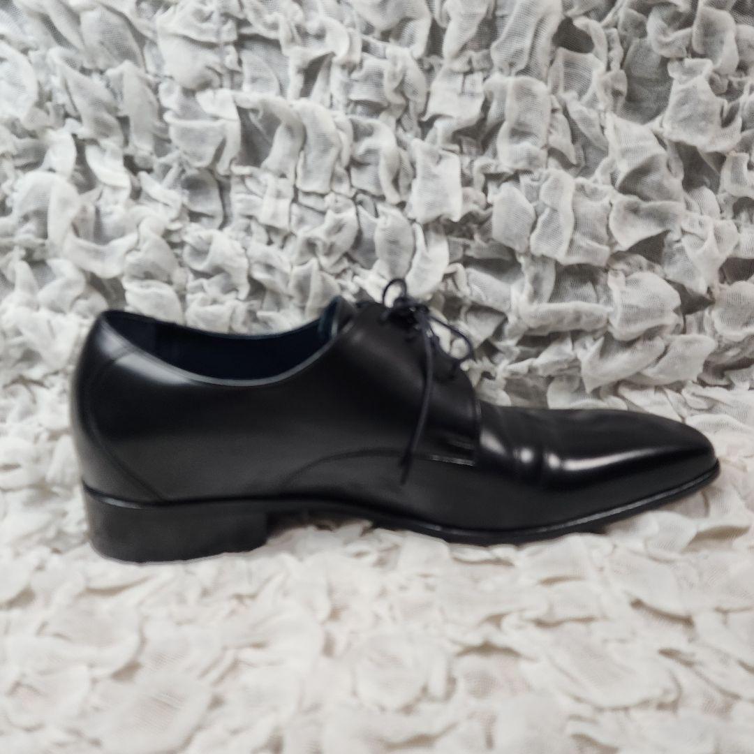 むぎ＊美品 ベニル プレーントゥ レザー シューズ 6㎝ヒールアップ