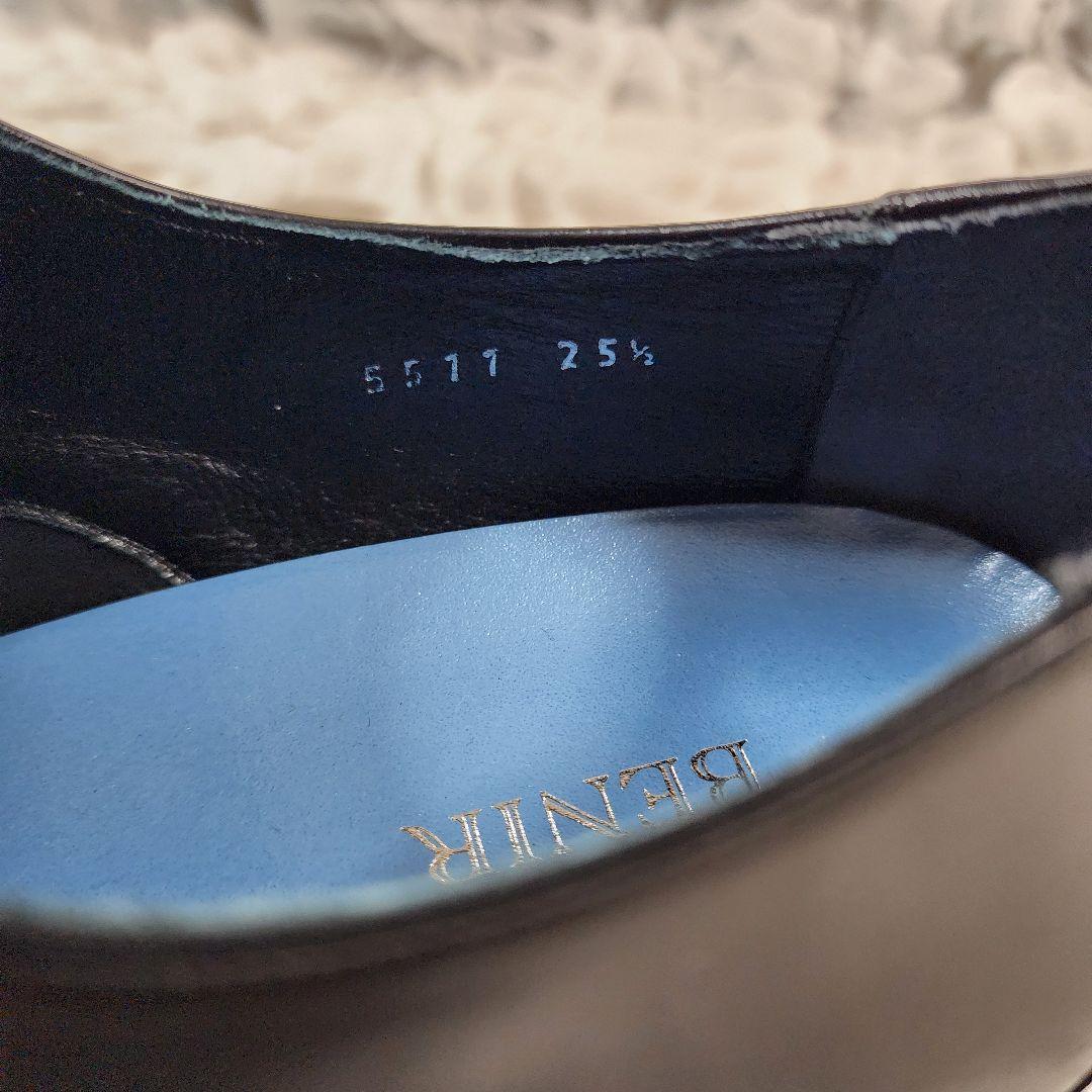 むぎ＊美品 ベニル プレーントゥ レザー シューズ 6㎝ヒールアップ