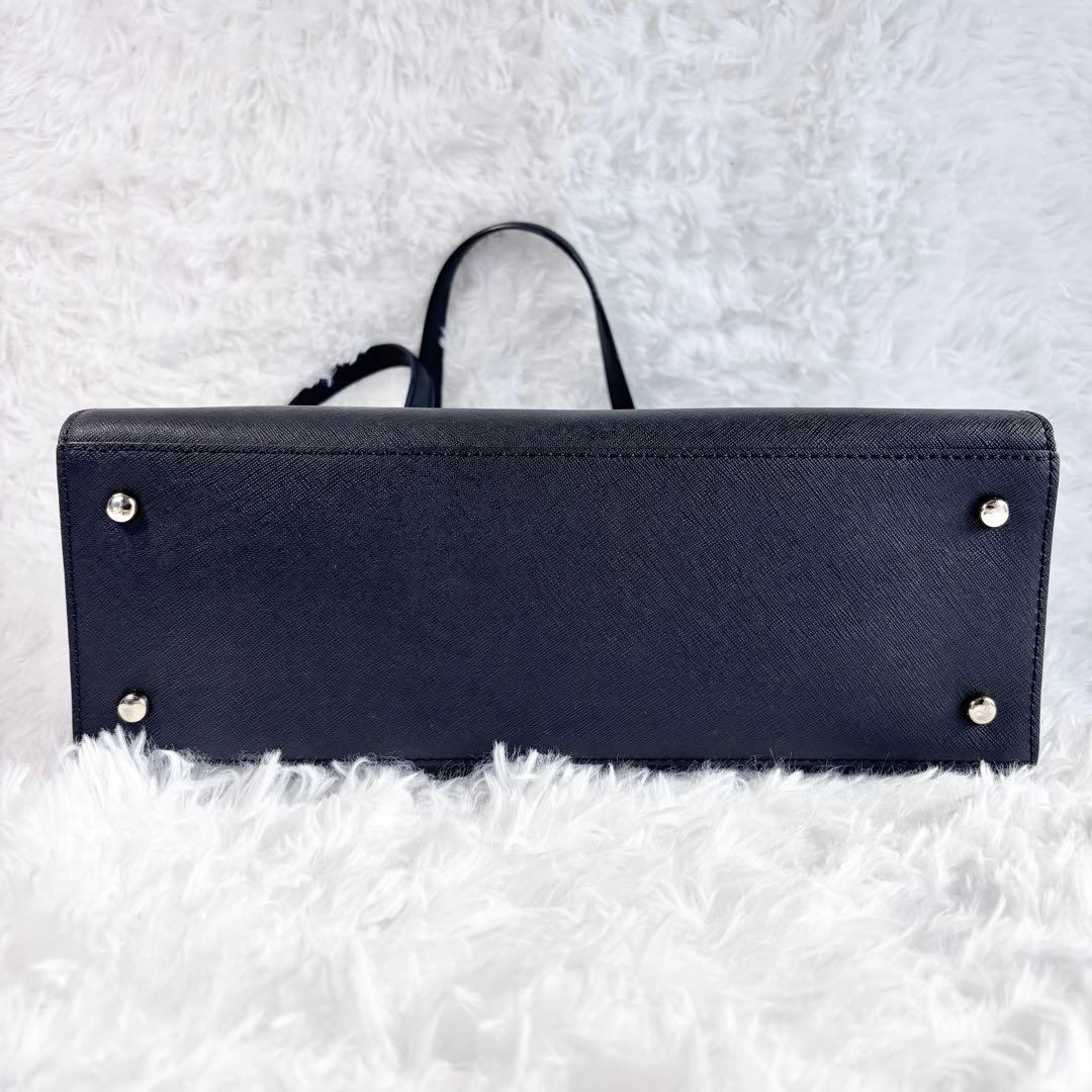 【未使用級】 ケイトスペードKatespade トートバッグ 黒 レザー