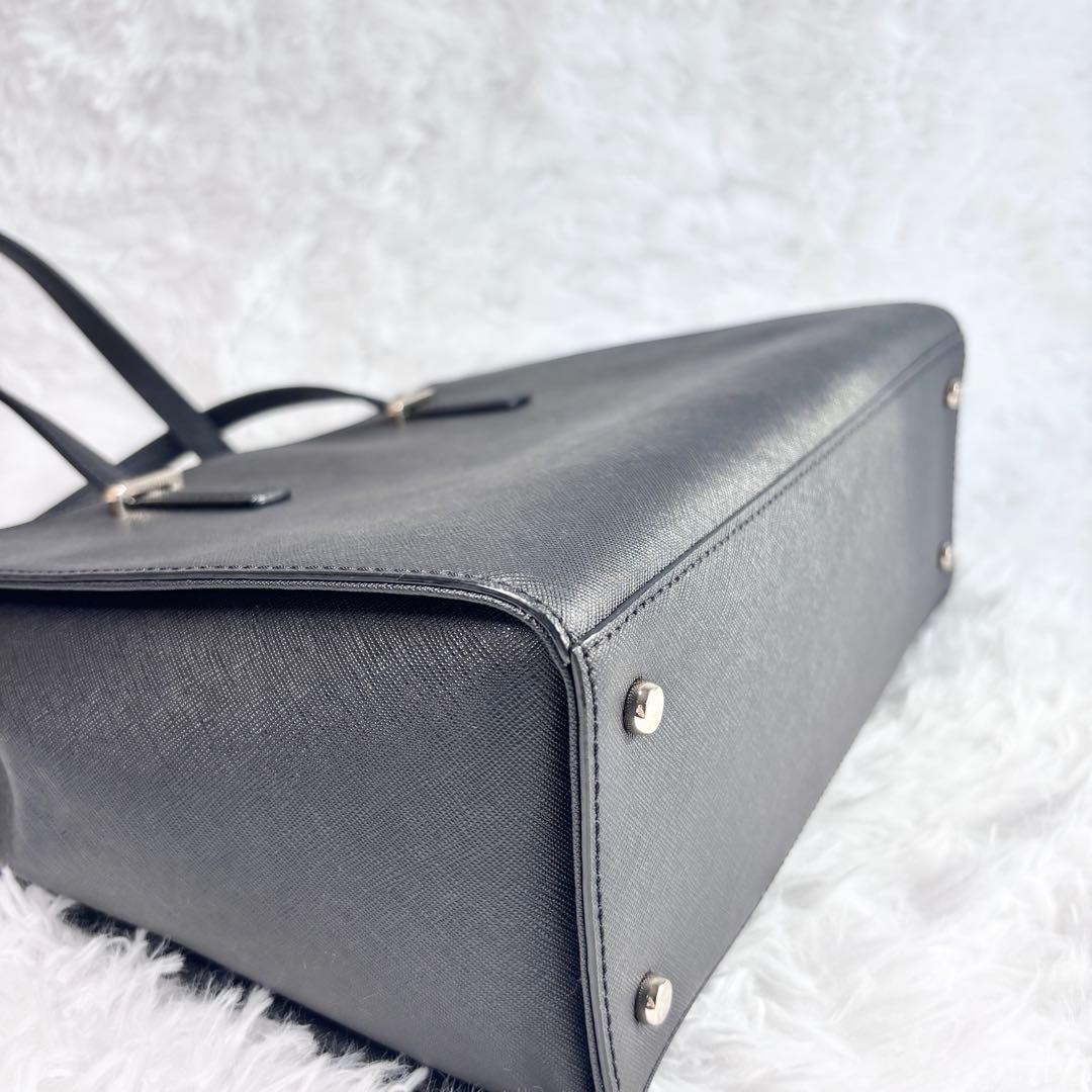 【未使用級】 ケイトスペードKatespade トートバッグ 黒 レザー