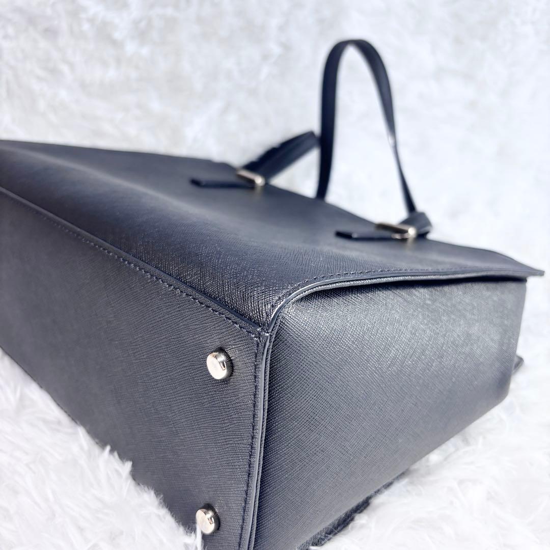 【未使用級】 ケイトスペードKatespade トートバッグ 黒 レザー