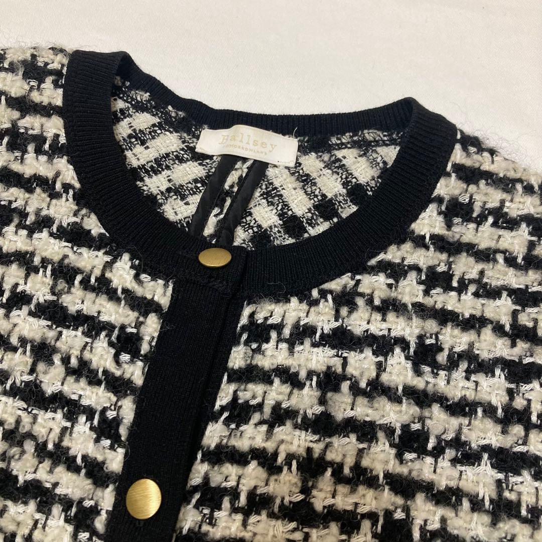 【TOMORROWLAND 】ニットコンビツイード フレンチスリーブジレ