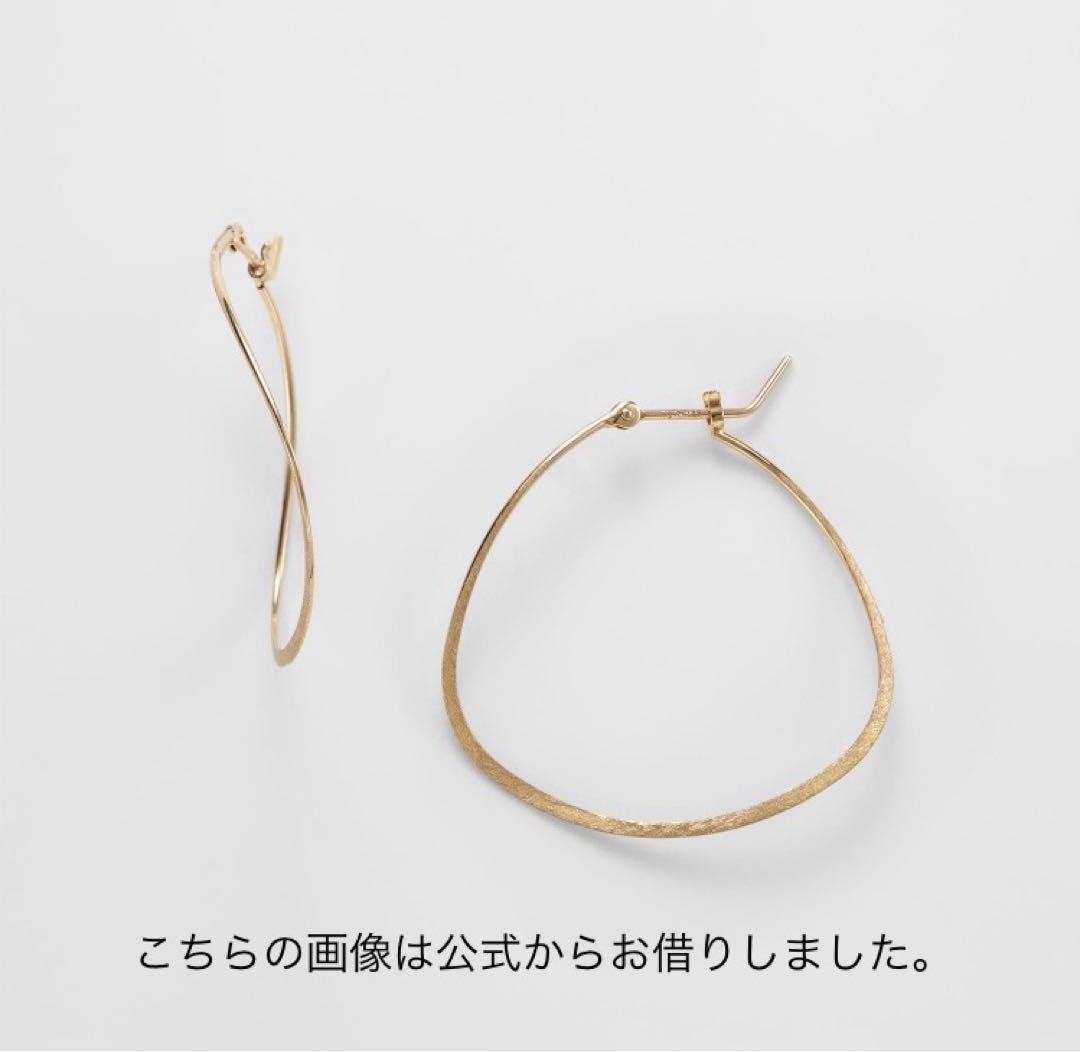 【専用】agete アガット K10イエローゴールド フープピアス