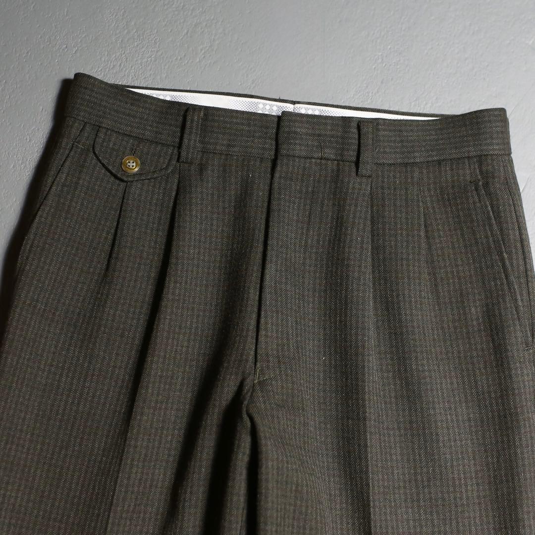 雰囲気◎ 80s~ UNKNOWN Wool 100% JAPAN Slacks