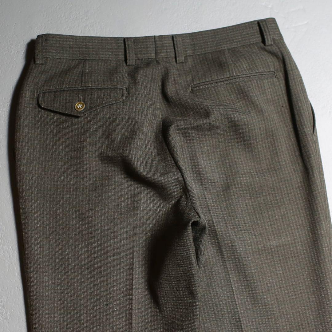 雰囲気◎ 80s~ UNKNOWN Wool 100% JAPAN Slacks
