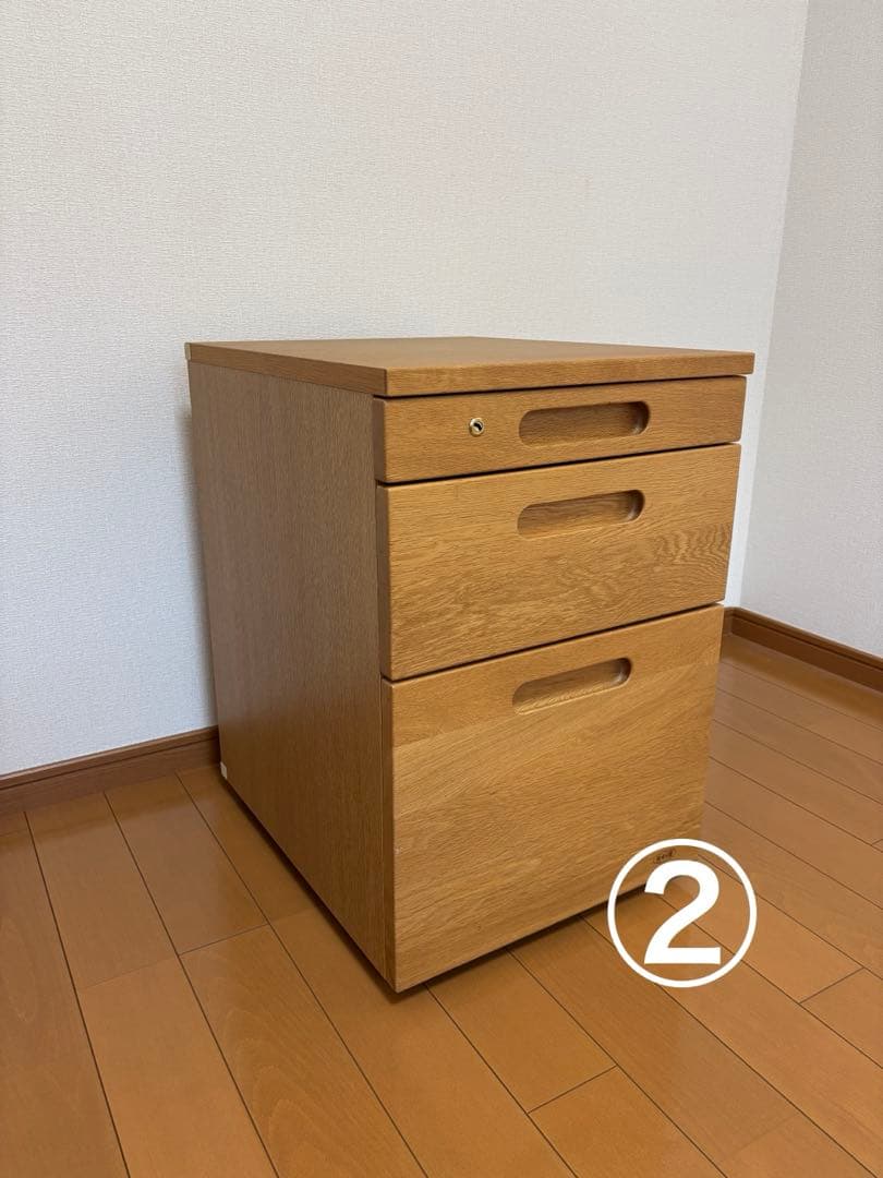 浜本工芸　学習机2セット　②袖机