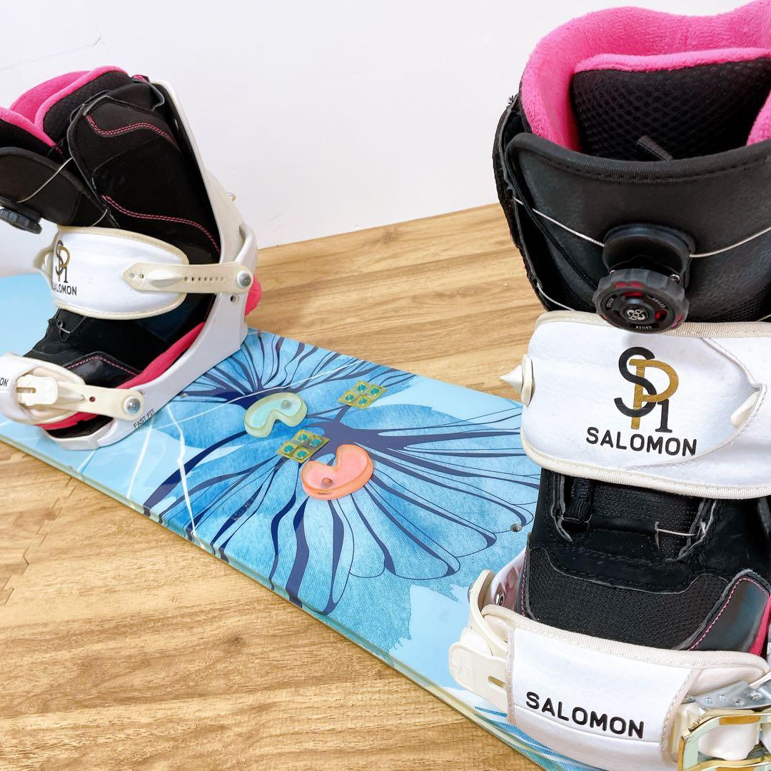 レディース　スノーボード　3点セット　BURTON バートン　サロモン　147