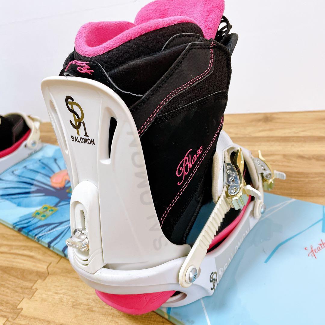 レディース　スノーボード　3点セット　BURTON バートン　サロモン　147