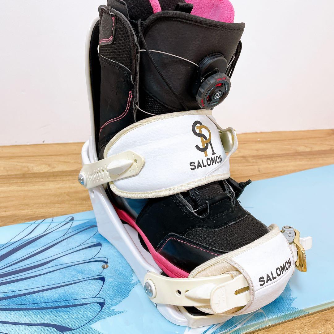 レディース　スノーボード　3点セット　BURTON バートン　サロモン　147