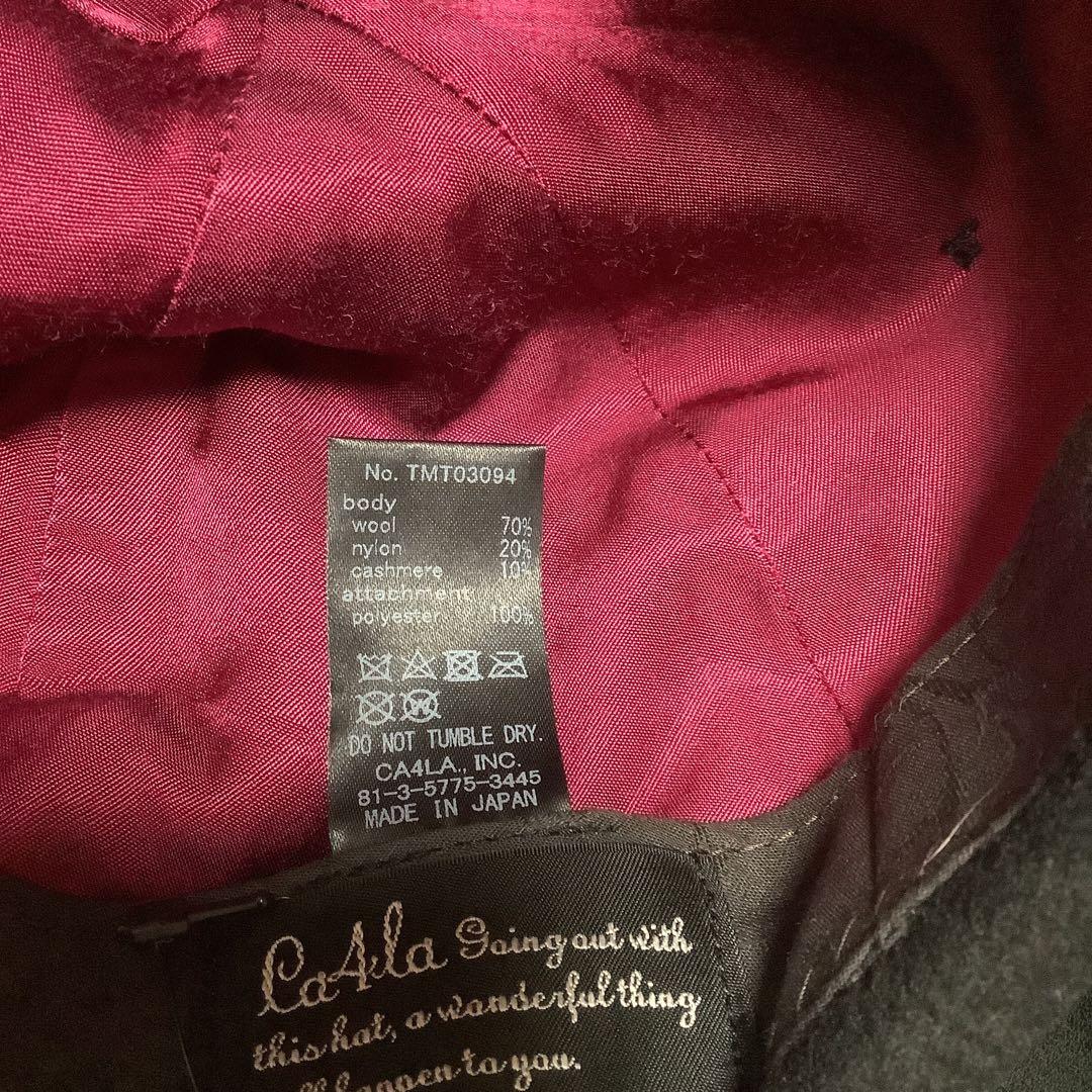 専用です。CA4LA ブラックウールハット リボン付き未使用品