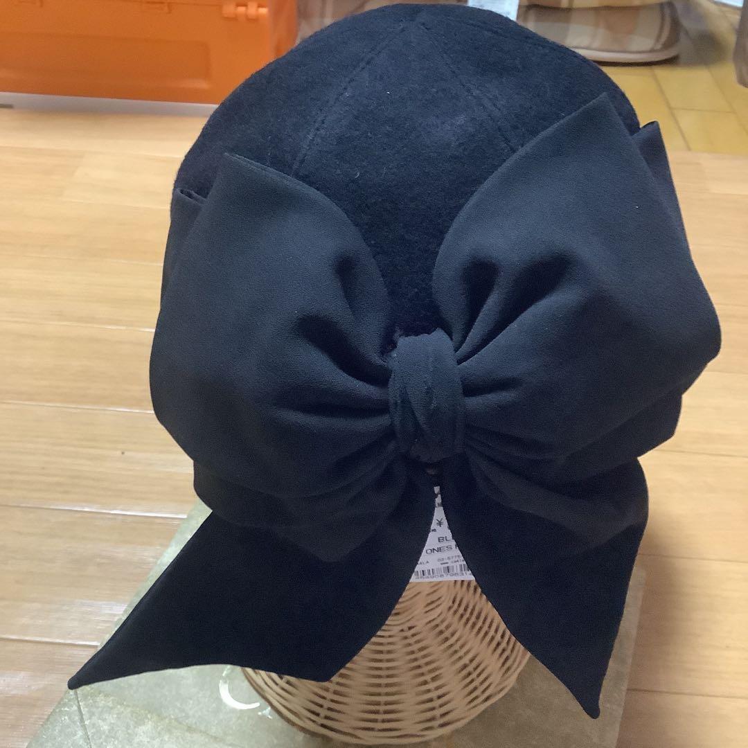 専用です。CA4LA ブラックウールハット リボン付き未使用品