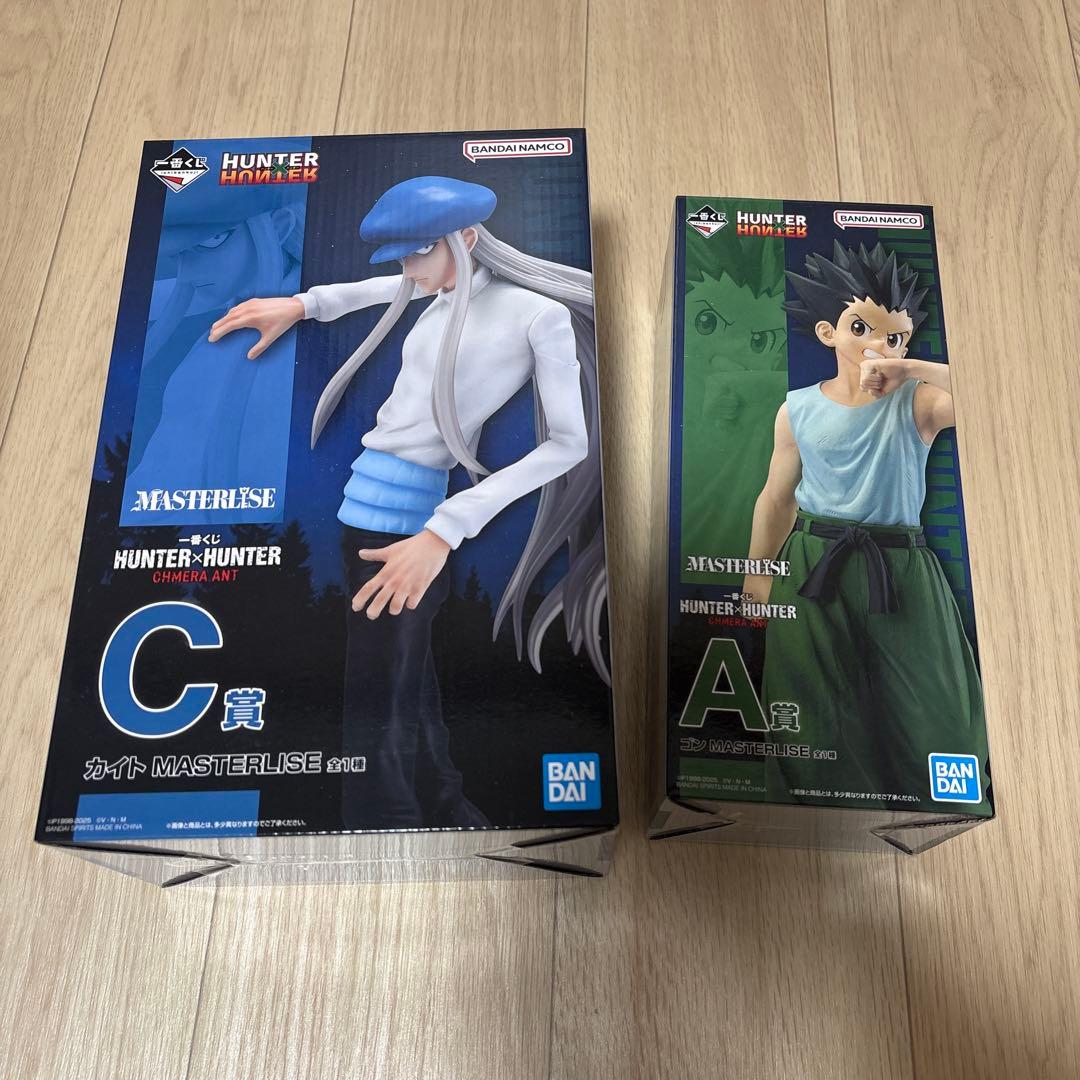 【美品 2点】HUNTER×HUNTER 一番くじ　ゴン　カイト　フィギュア