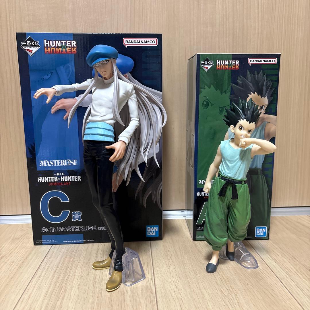 【美品 2点】HUNTER×HUNTER 一番くじ　ゴン　カイト　フィギュア
