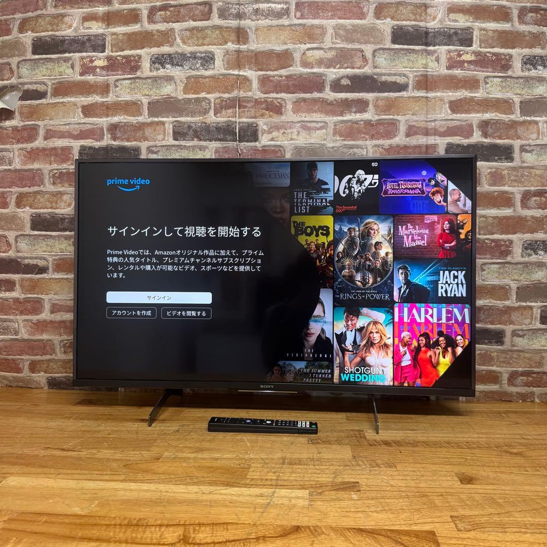 SONY 43V型 4K 液晶テレビ BRAVIA KJ-43X8500H