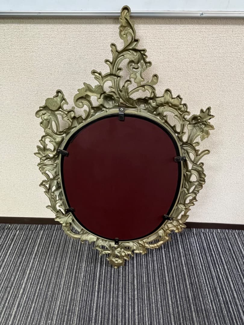 ミエミラー　ヨーロピアン　ヴィンテージ　壁掛けミラー　鏡　美容室　f806