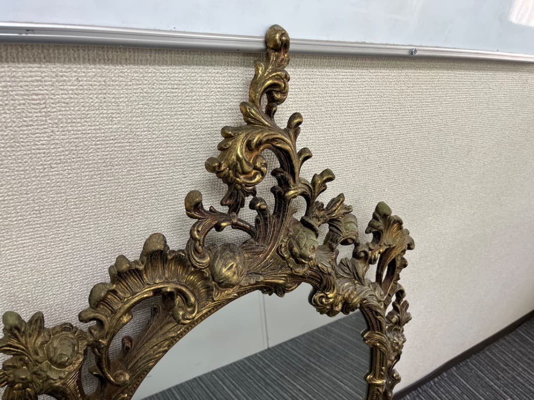 ミエミラー　ヨーロピアン　ヴィンテージ　壁掛けミラー　鏡　美容室　f806