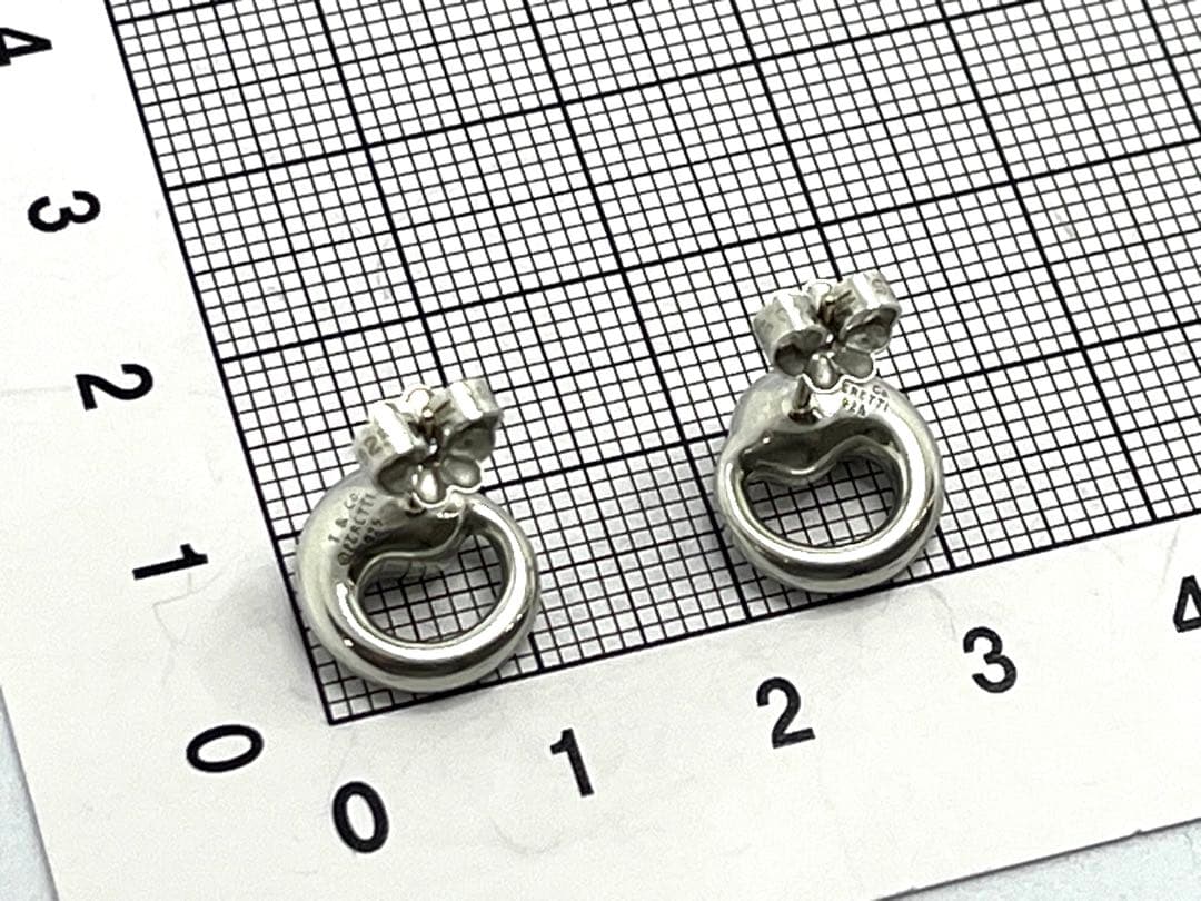 h578 美品　ティファニー　エターナルサークル　ピアス　シルバー　925