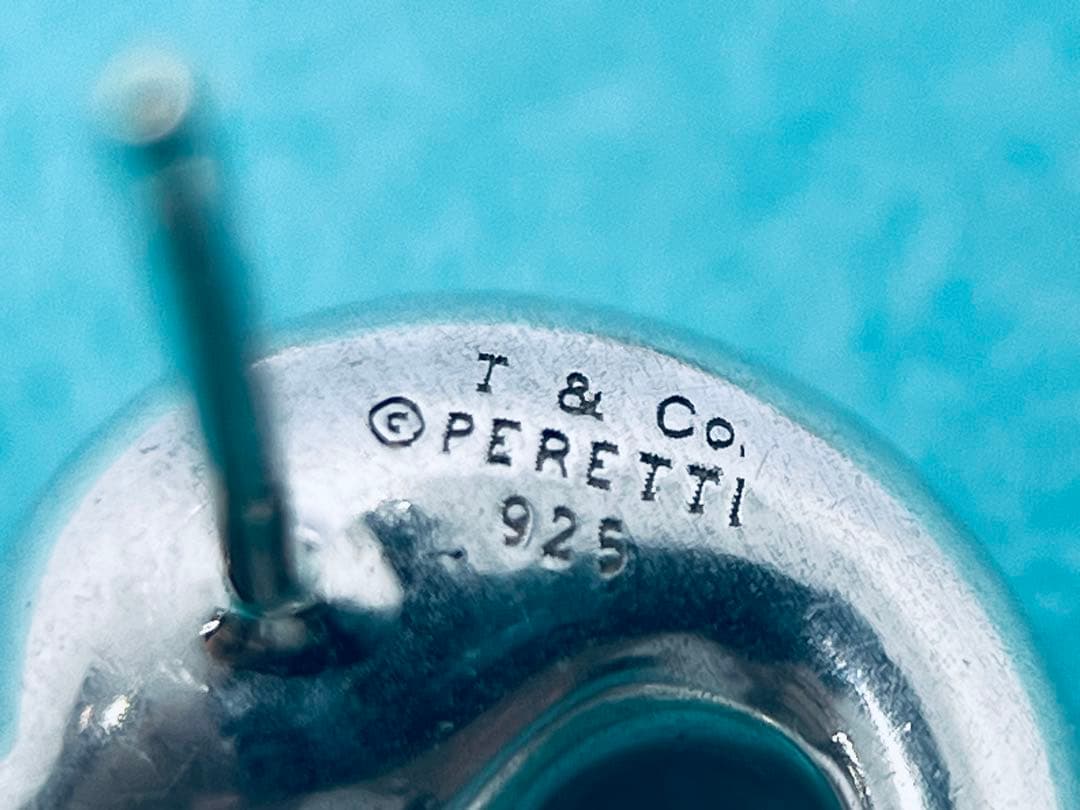 h578 美品　ティファニー　エターナルサークル　ピアス　シルバー　925