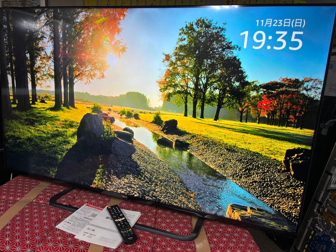 TCL 65V型 4K 液晶テレビ スマートテレビ 65P8S ネット動画アプリ