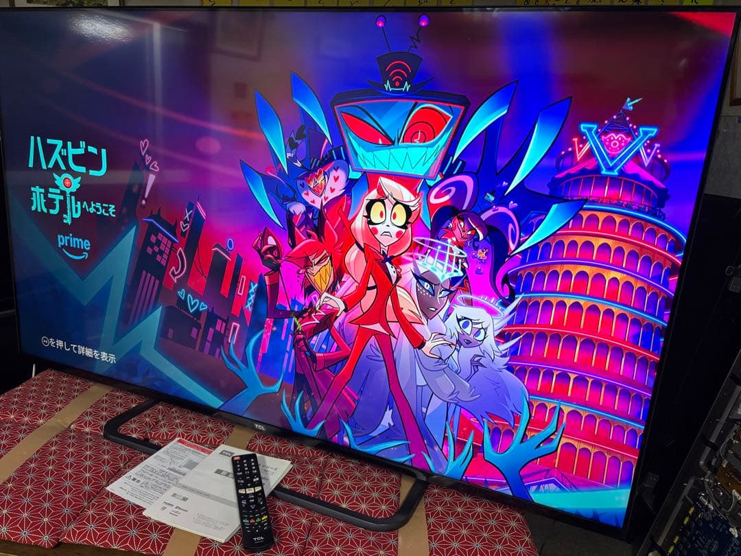 TCL 65V型 4K 液晶テレビ スマートテレビ 65P8S ネット動画アプリ