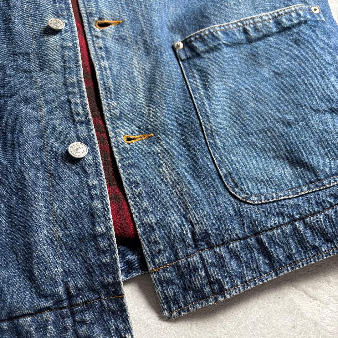 80s-90s USA製 ポロラルフローレン　デニムカバーオール　ブランケット