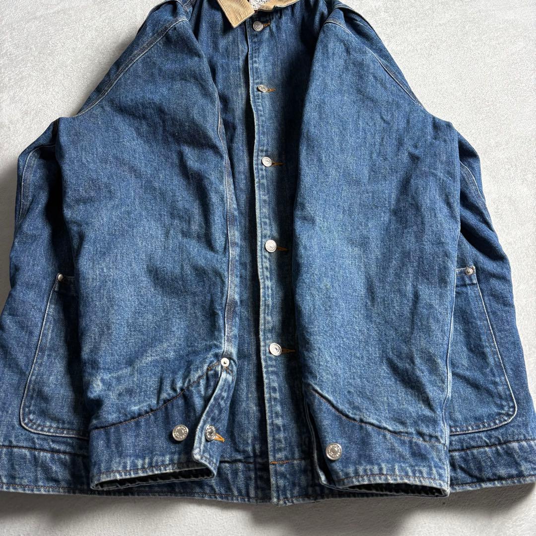 80s-90s USA製 ポロラルフローレン　デニムカバーオール　ブランケット