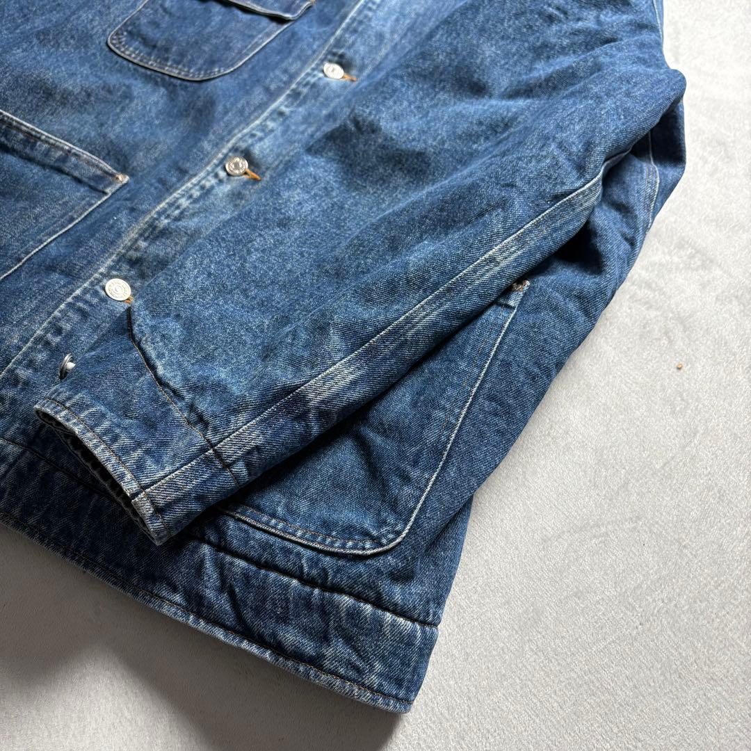 80s-90s USA製 ポロラルフローレン　デニムカバーオール　ブランケット