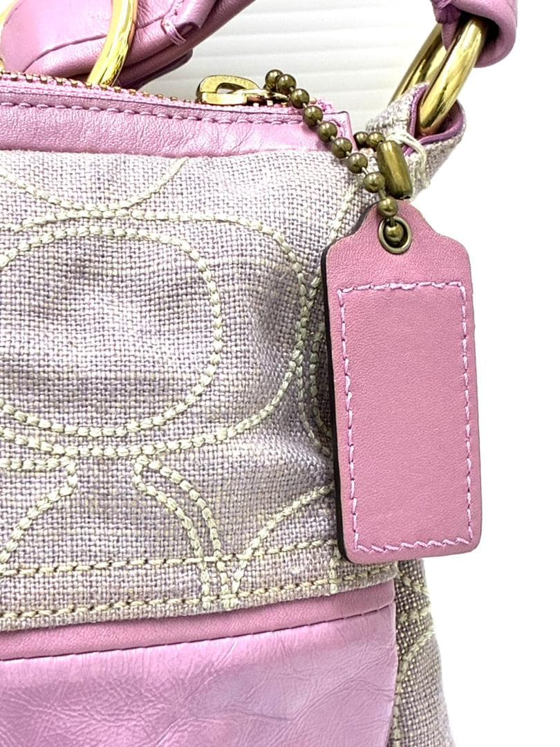 26S1-148 コーチ シグネチャーオプアート バッチワーク ワンショルダー