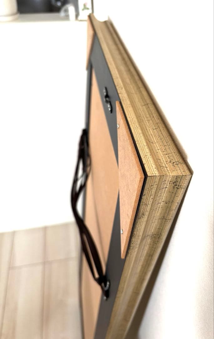 【美品】アンティークミラー　日本製 姿見鏡 シャンパンゴールド　縦横置き2WAY