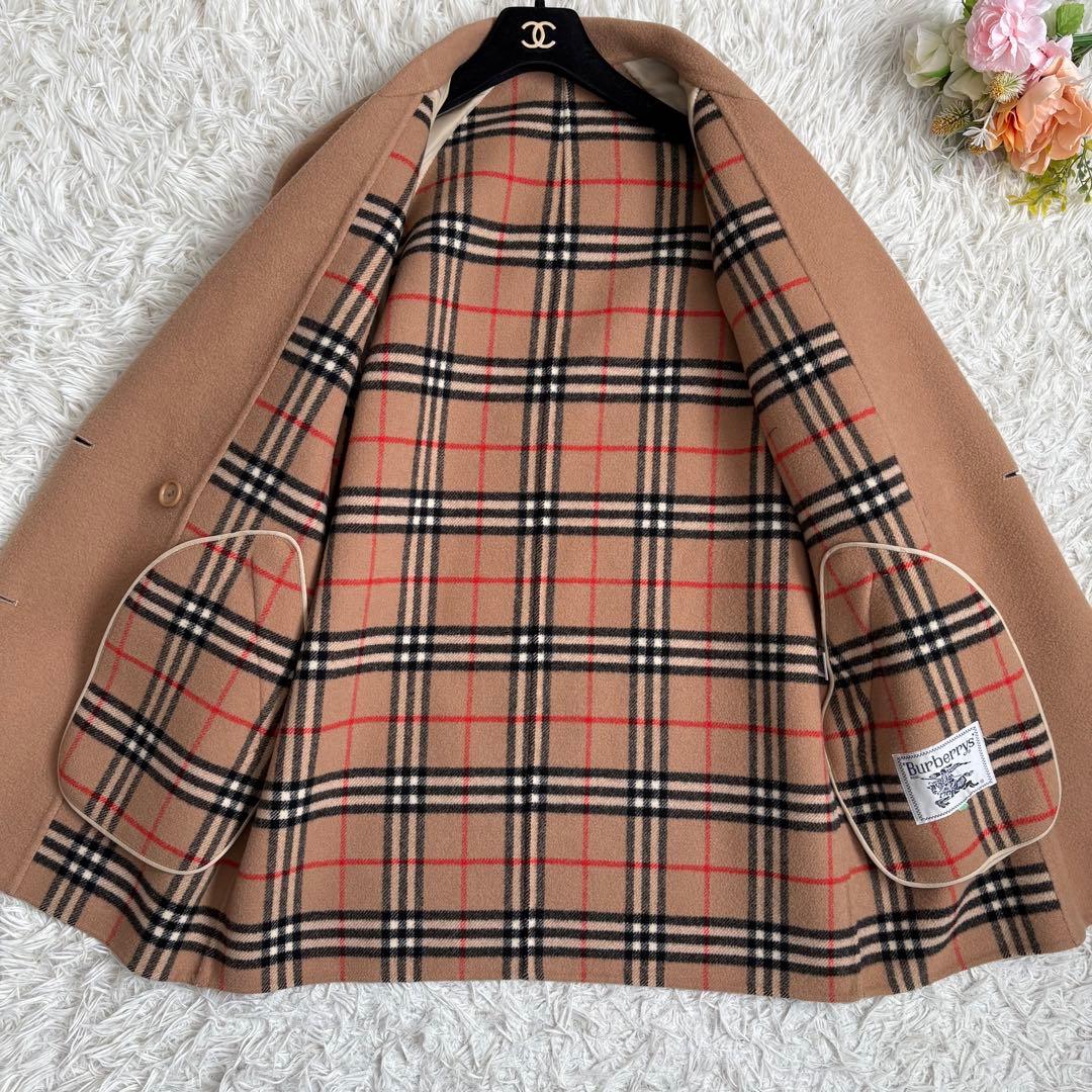 希少♡バーバリー ダブルフェイス コート ゆったり チェスター M〜L