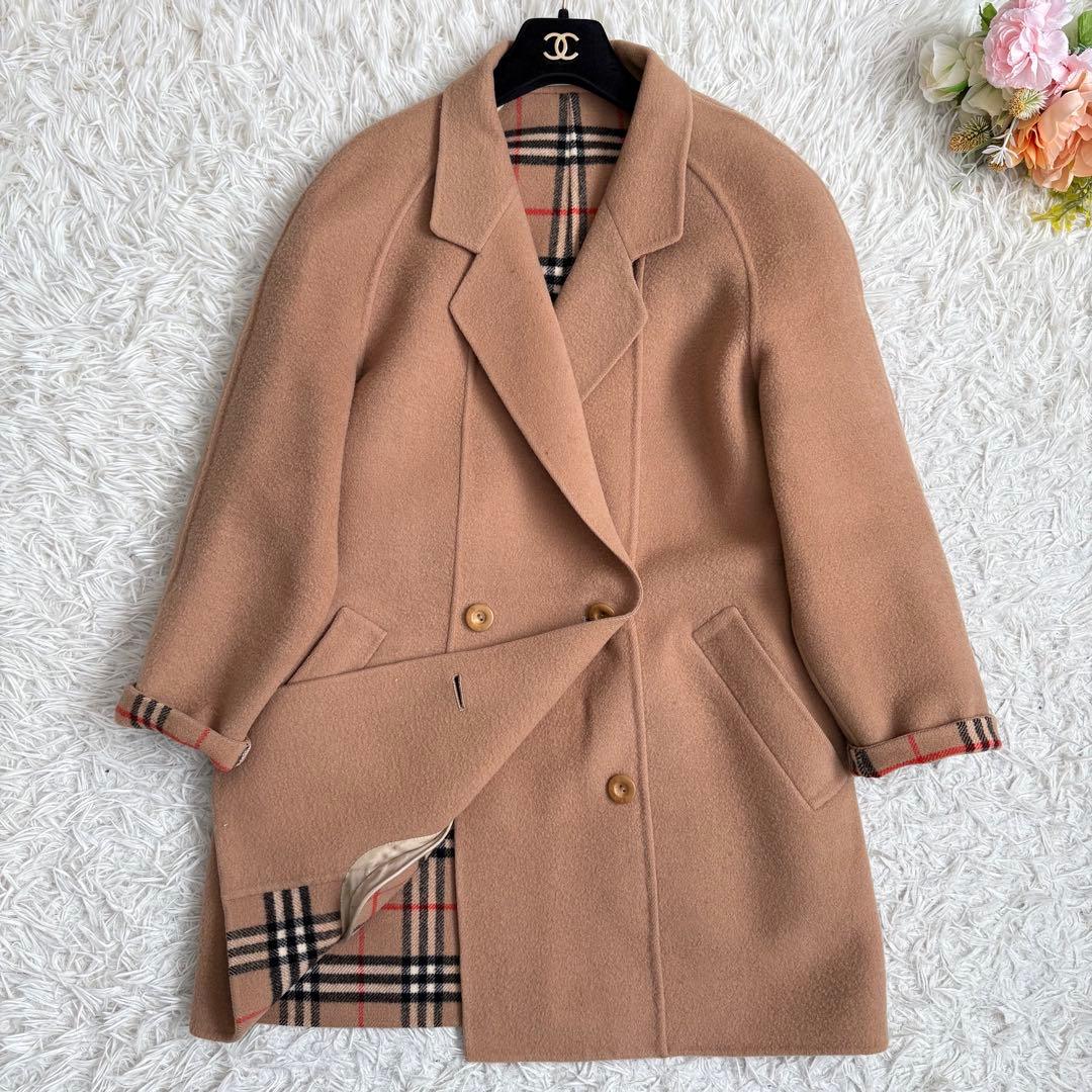 希少♡バーバリー ダブルフェイス コート ゆったり チェスター M〜L