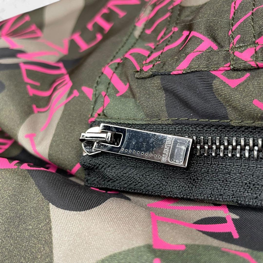 【極美品】VALENTINOカモフラ柄 WZIP ボンバージャケット　サイズ46