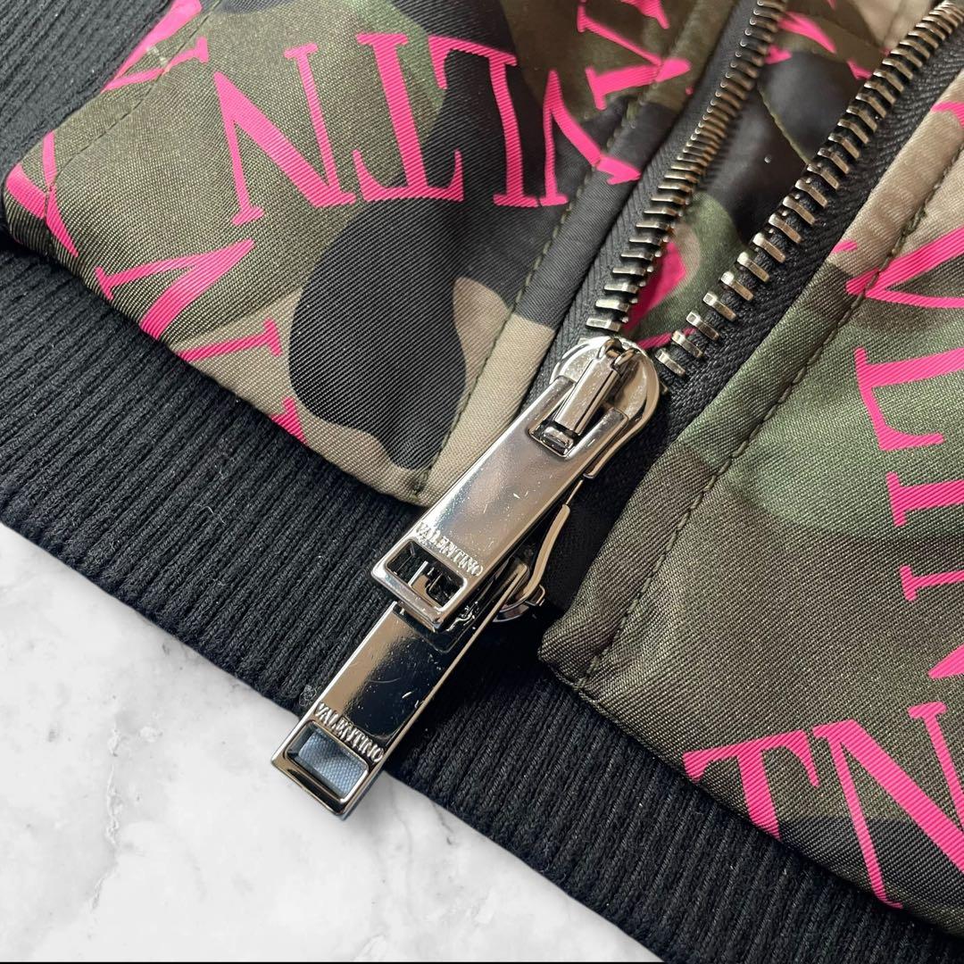 【極美品】VALENTINOカモフラ柄 WZIP ボンバージャケット　サイズ46